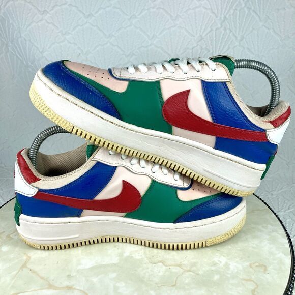 Nike Air Force 1 Sneakers Womens 7.5 Shadow Mystic Navy Athletic Streetwear Shoe - Picture 11 of 13